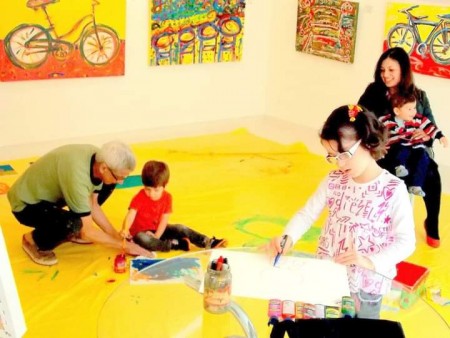 Visitando a Luiz Cavalli. Galeria 22.